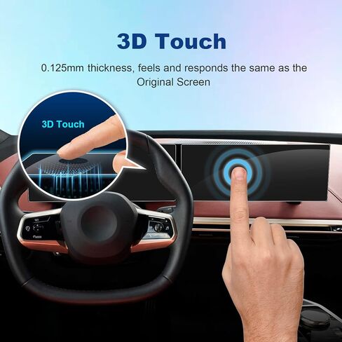 (4 قطع) واقي شاشة 2023 2024 iX i3 i4 i5 i7 لسيارة BMW iDrive 8 (14.9 بوصة Navi+12.3 بوصة داش)، 2024 BMW iX i3 i4 i5 i7 ملحقات طبقة حماية نانو عالية الوضوح in Kuwait