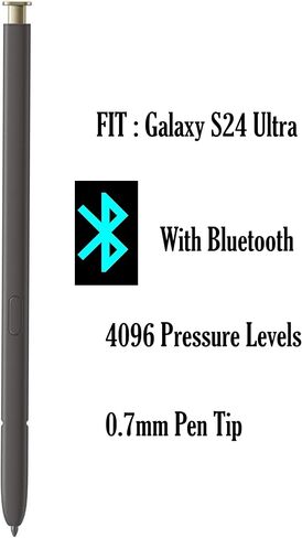 قلم Galaxy S24 Ultra S مع بديل بلوتوث لهاتف Samsung Galaxy S24 Ultra (أسود) in Saudi Arabia