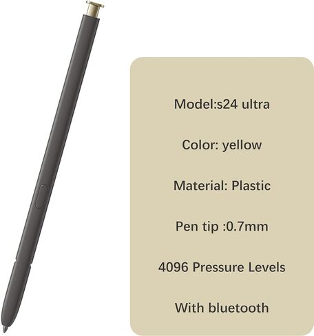 قلم Galaxy S24 Ultra S مع بديل بلوتوث لهاتف Samsung Galaxy S24 Ultra (أسود) in Saudi Arabia