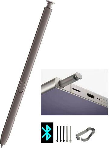 قلم Galaxy S24 Ultra S مع بديل بلوتوث لهاتف Samsung Galaxy S24 Ultra (أسود) in Saudi Arabia