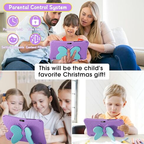 SGIN 10 Inch Tablet for Kids, Android 13 Kids Tablet with Kids Case, 4GB RAM 64GB ROM, 5000mAh, 1280 * 800 Display, WiFi, Dual Camera, Kidoz Pre Installed, Parental Control in Kuwait