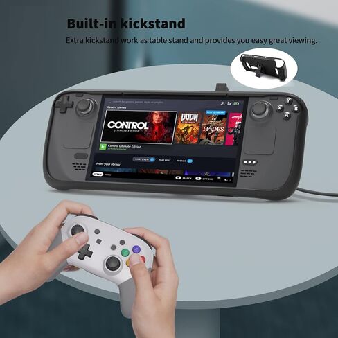 Protective Case for Steam Deck 2022, Steam Decek Cover with Full Protection, Soft Silicone Stream Deck Cover Shock-Absorption & Anti-Scratch Design with Back Stand in Saudi Arabia