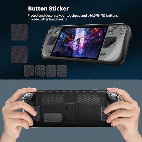 Protective Case for Steam Deck 2022, Steam Decek Cover with Full Protection, Soft Silicone Stream Deck Cover Shock-Absorption & Anti-Scratch Design with Back Stand in Saudi Arabia