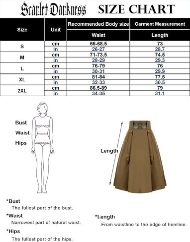 Gothic Skirt for Women Steampunk Pirate A-Line Skirts with Pockets Green S in Saudi Arabia