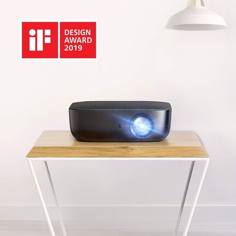 Nebula من Anker Prizm II Combo 200 ANSI Lumen Full HD 1080p LED جهاز عرض الوسائط المتعددة، جهاز عرض أفلام صور مقاس 40 إلى 120 بوصة، مكبرات صوت مزدوجة، حجر المفاتيح، - كابل HDMI وحقيبة متضمنة (متجددة) in Saudi Arabia