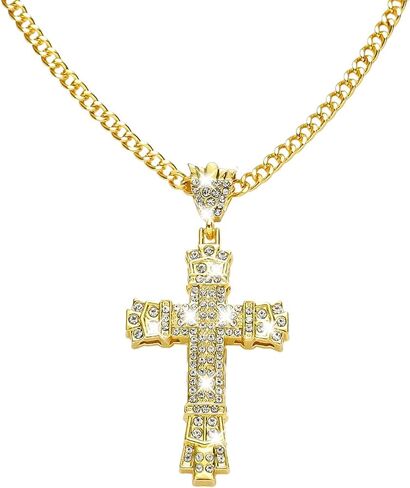 Bling Religious Cross Diamond Car Accessories for Women, Crystal Car Rear View Mirror Charms Car Decoration, Lucky Hanging Interior Ornament Pendant in Saudi Arabia