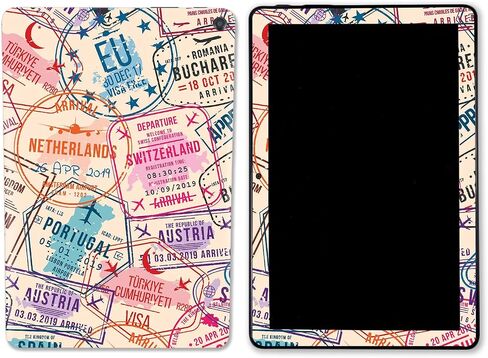 MightySkins Skin Compatible with Amazon Kindle Fire HD 10 (2023) - Ive Been Everywhere | Protective, Durable, and Unique Vinyl Decal wrap Cover | Easy to Apply & Change Styles | Made in The USA in Saudi Arabia