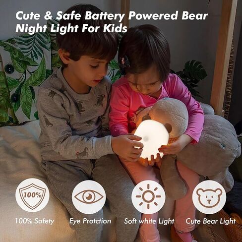 G Keni LED Motion Sensor Night Light for Kids Baby and Adult, Rechargeable Battery Powered Warm White Motion Activated Bedside Light Lamp, Soft Eye Caring for Bedroom Bathroom (Brown) in Saudi Arabia