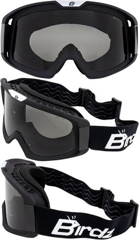 Birdz Pelican Black Fitover Padded ATV Motorcycle Riding Over The Glasses (OTG) Goggles in Saudi Arabia