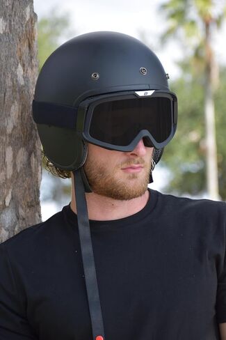 Birdz Pelican Black Fitover Padded ATV Motorcycle Riding Over The Glasses (OTG) Goggles in Saudi Arabia