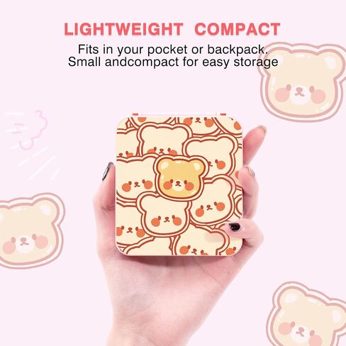 DLseego Game Card Case holder for Switch Lite/Switch/Switch OLED, Switch Game Cartridge Memory Card Portable Storage Box with 12 Game Card Slots and 12 Micro SD Card Slots-Yellow Bear in Saudi Arabia