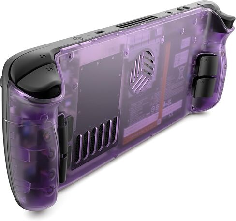 JSAUX Transparent Back Plate Vents Compatible for Steam Deck OLED, DIY Clear Replacement Back Shell Case Compatible with Steam Deck OLED - PC0106D Vents Version [Crystal] in Saudi Arabia