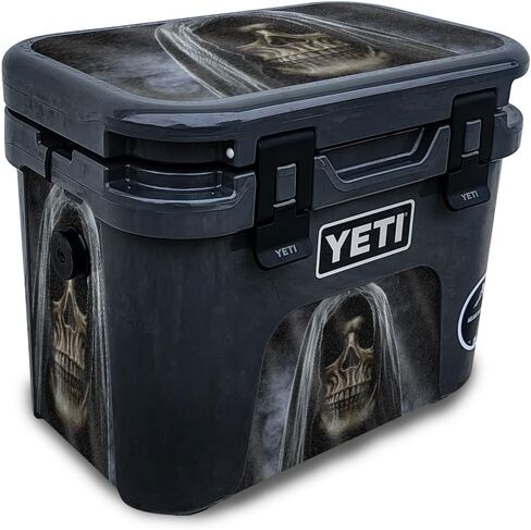 Carbon Fiber Skin Compatible with Yeti Roadie 15 Hard Cooler - Ultra Hippie - Premium 3M Vinyl Protective Wrap Decal Cover - Easy to Apply | Crafted in The USA by MightySkins in Saudi Arabia