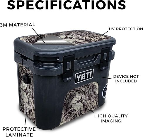 Carbon Fiber Skin Compatible with Yeti Roadie 15 Hard Cooler - Ultra Hippie - Premium 3M Vinyl Protective Wrap Decal Cover - Easy to Apply | Crafted in The USA by MightySkins in Saudi Arabia