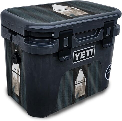 Glossy Glitter Skin Compatible with Yeti Roadie 15 Hard Cooler - Onlooker - Premium 3M Vinyl Protective Wrap Decal Cover - Easy to Apply | Crafted in The USA by MightySkins in Saudi Arabia