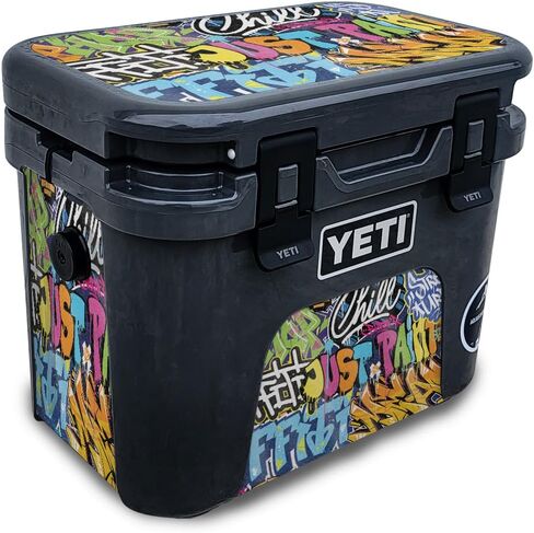 غلاف لامع لامع متوافق مع مبرد Yeti Roadie 15 الصلب - علامة اللاعب - غطاء لاصق واقٍ من الفينيل 3M ممتاز - سهل الاستخدام | صُنع في الولايات المتحدة الأمريكية بواسطة MightySkins in Saudi Arabia