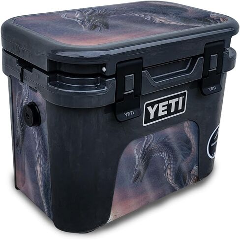 جلد متوافق مع مبرد Yeti Roadie 15 الصلب - رخام ستورمي - غطاء لاصق واقي من الفينيل الفاخر 3M - سهل الاستخدام | صُنع في الولايات المتحدة الأمريكية بواسطة MightySkins in Kuwait
