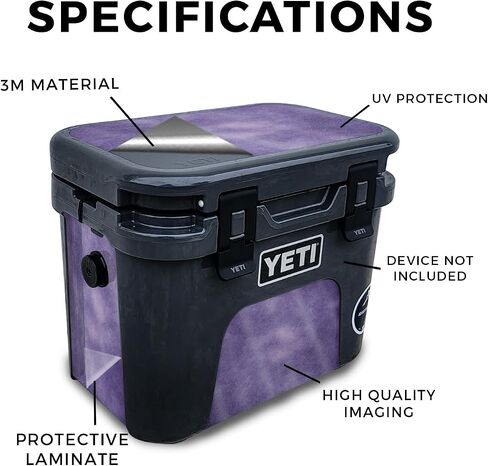 جلد متوافق مع مبرد Yeti Roadie 15 الصلب - رخام ستورمي - غطاء لاصق واقي من الفينيل الفاخر 3M - سهل الاستخدام | صُنع في الولايات المتحدة الأمريكية بواسطة MightySkins in Kuwait