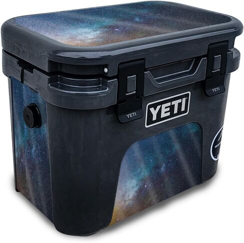 Carbon Fiber Skin Compatible with Yeti Roadie 15 Hard Cooler - Cherry Grain - Premium 3M Vinyl Protective Wrap Decal Cover - Easy to Apply | Crafted in The USA by MightySkins in Saudi Arabia