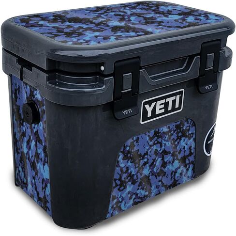 جلد متوافق مع مبرد Yeti Roadie 15 الصلب - رخام ستورمي - غطاء لاصق واقي من الفينيل الفاخر 3M - سهل الاستخدام | صُنع في الولايات المتحدة الأمريكية بواسطة MightySkins in Kuwait