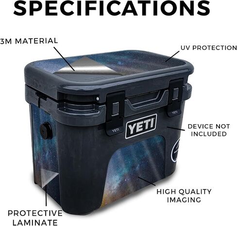 Carbon Fiber Skin Compatible with Yeti Roadie 15 Hard Cooler - Cherry Grain - Premium 3M Vinyl Protective Wrap Decal Cover - Easy to Apply | Crafted in The USA by MightySkins in Saudi Arabia