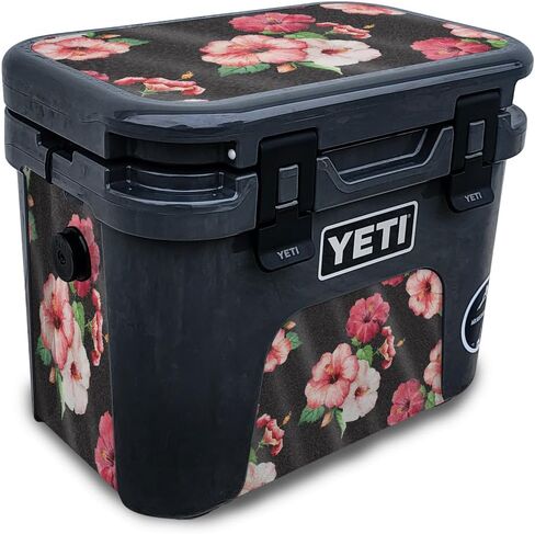 Carbon Fiber Skin Compatible with Yeti Roadie 15 Hard Cooler - Cherry Grain - Premium 3M Vinyl Protective Wrap Decal Cover - Easy to Apply | Crafted in The USA by MightySkins in Saudi Arabia