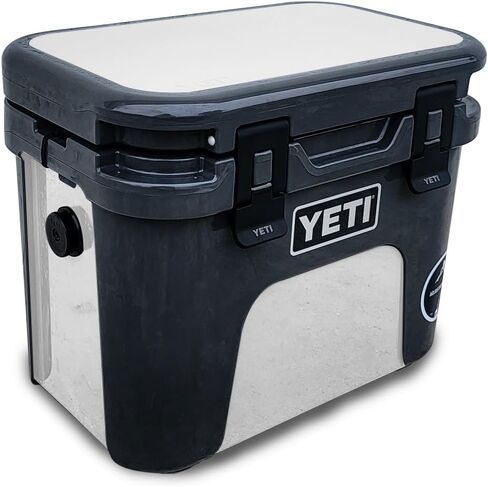 Carbon Fiber Skin Compatible with Yeti Roadie 15 Hard Cooler - Composition Book - Premium 3M Vinyl Protective Wrap Decal Cover - Easy to Apply | Crafted in The USA by MightySkins in Saudi Arabia