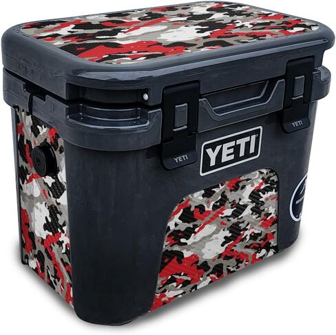 Carbon Fiber Skin Compatible with Yeti Roadie 15 Hard Cooler - Composition Book - Premium 3M Vinyl Protective Wrap Decal Cover - Easy to Apply | Crafted in The USA by MightySkins in Saudi Arabia