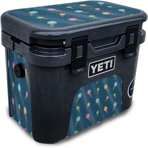 Glossy Glitter Skin Compatible with Yeti Roadie 15 Hard Cooler - Onlooker - Premium 3M Vinyl Protective Wrap Decal Cover - Easy to Apply | Crafted in The USA by MightySkins in Saudi Arabia