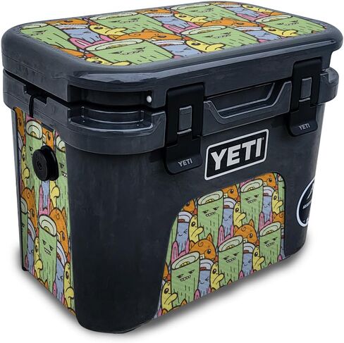Glossy Glitter Skin Compatible with Yeti Roadie 15 Hard Cooler - Onlooker - Premium 3M Vinyl Protective Wrap Decal Cover - Easy to Apply | Crafted in The USA by MightySkins in Saudi Arabia