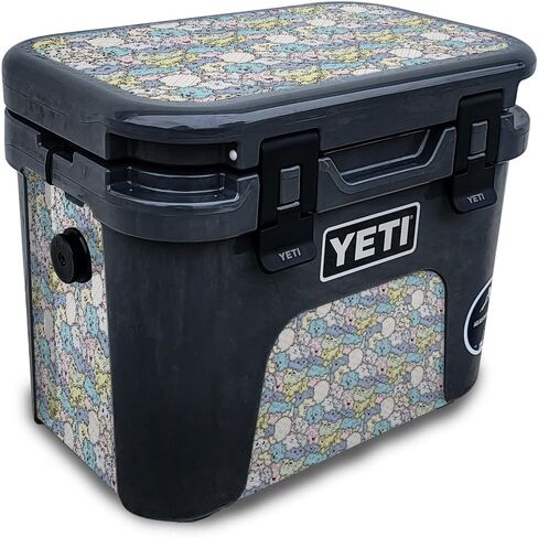 Glossy Glitter Skin Compatible with Yeti Roadie 15 Hard Cooler - Onlooker - Premium 3M Vinyl Protective Wrap Decal Cover - Easy to Apply | Crafted in The USA by MightySkins in Saudi Arabia