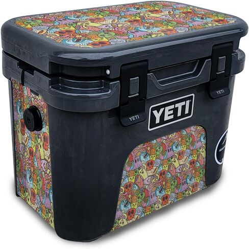 Glossy Glitter Skin Compatible with Yeti Roadie 15 Hard Cooler - Onlooker - Premium 3M Vinyl Protective Wrap Decal Cover - Easy to Apply | Crafted in The USA by MightySkins in Saudi Arabia