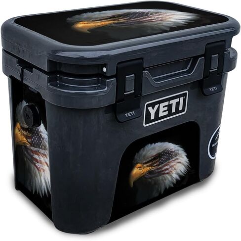 Carbon Fiber Skin Compatible with Yeti Roadie 15 Hard Cooler - Space Cloud - Premium 3M Vinyl Protective Wrap Decal Cover - Easy to Apply | Crafted in The USA by MightySkins in Kuwait