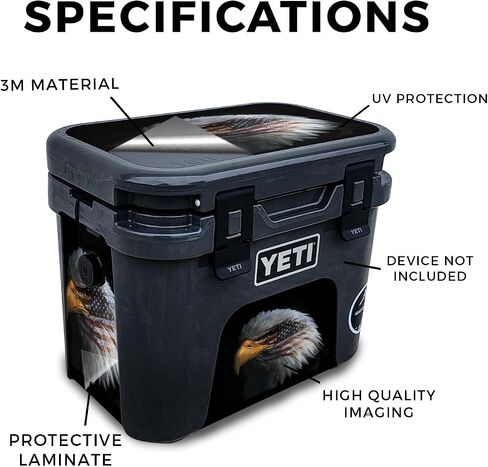Carbon Fiber Skin Compatible with Yeti Roadie 15 Hard Cooler - Space Cloud - Premium 3M Vinyl Protective Wrap Decal Cover - Easy to Apply | Crafted in The USA by MightySkins in Kuwait