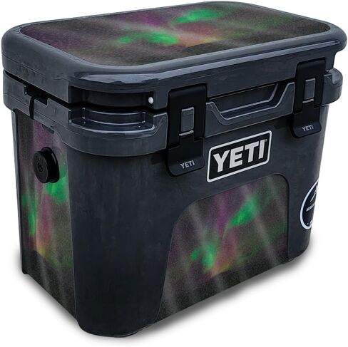 Carbon Fiber Skin Compatible with Yeti Roadie 15 Hard Cooler - Space Cloud - Premium 3M Vinyl Protective Wrap Decal Cover - Easy to Apply | Crafted in The USA by MightySkins in Kuwait