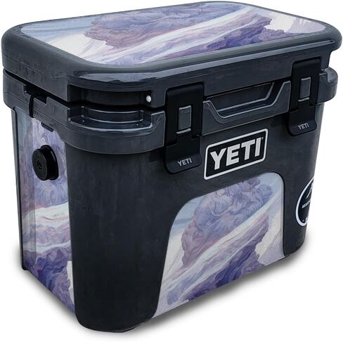 Skin Compatible with Yeti Roadie 15 Hard Cooler - Sakura Purple - Premium 3M Vinyl Protective Wrap Decal Cover - Easy to Apply | Crafted in The USA by MightySkins in Kuwait