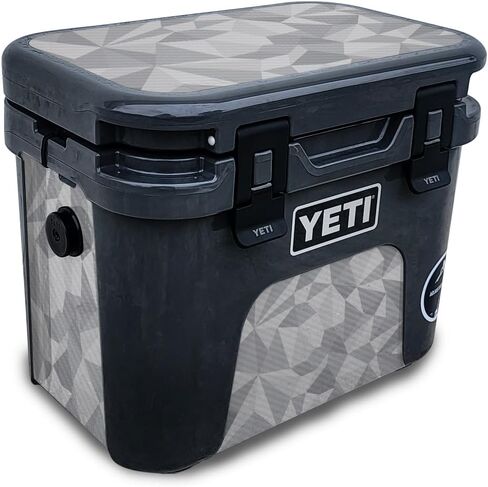 Glossy Glitter Skin Compatible with Yeti Roadie 15 Hard Cooler - Vintage American - Premium 3M Vinyl Protective Wrap Decal Cover - Easy to Apply | Crafted in The USA by MightySkins in Saudi Arabia