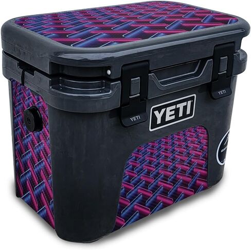 Skin Compatible with Yeti Roadie 15 Hard Cooler - Fluorescent - Premium 3M Vinyl Protective Wrap Decal Cover - Easy to Apply | Crafted in The USA by MightySkins in Saudi Arabia