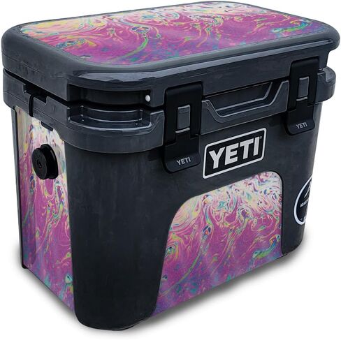 Skin Compatible with Yeti Roadie 15 Hard Cooler - Fluorescent - Premium 3M Vinyl Protective Wrap Decal Cover - Easy to Apply | Crafted in The USA by MightySkins in Saudi Arabia