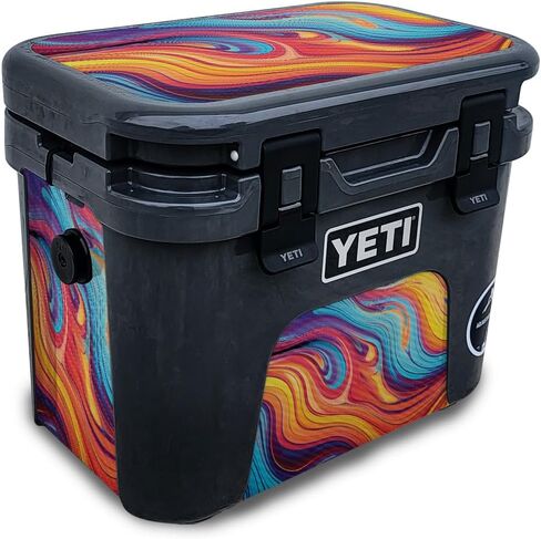 Skin Compatible with Yeti Roadie 15 Hard Cooler - Fluorescent - Premium 3M Vinyl Protective Wrap Decal Cover - Easy to Apply | Crafted in The USA by MightySkins in Saudi Arabia