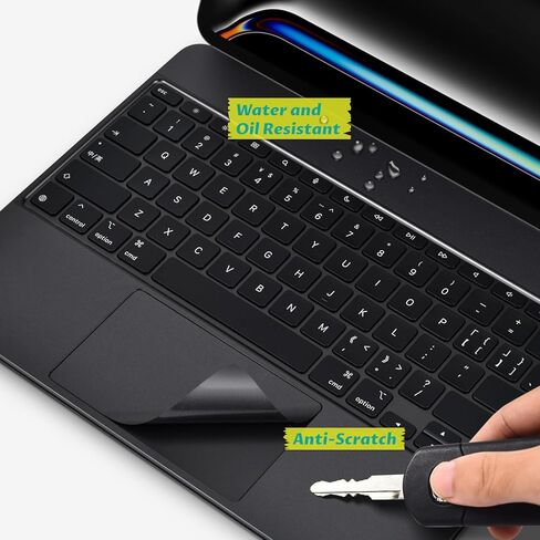 ملصق حماية مسند راحة اليد للوحة المفاتيح السحرية متوافق مع Apple iPad Pro 13 بوصة M4 Magic Keyboard MWR53LL/A، 2024 iPad Pro 13 Magic Keyboard - أسود in Kuwait