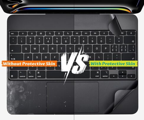 ملصق حماية مسند راحة اليد للوحة المفاتيح السحرية متوافق مع Apple iPad Pro 13 بوصة M4 Magic Keyboard MWR53LL/A، 2024 iPad Pro 13 Magic Keyboard - أسود in Kuwait