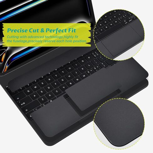 ملصق حماية مسند راحة اليد للوحة المفاتيح السحرية متوافق مع Apple iPad Pro 13 بوصة M4 Magic Keyboard MWR53LL/A، 2024 iPad Pro 13 Magic Keyboard - أسود in Kuwait