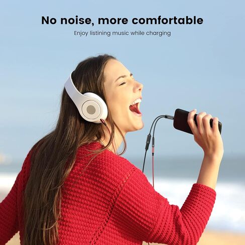 محول سماعة الرأس والشاحن MOSWAG USB C إلى 3.5 مم، 2 في 1 USB من النوع C إلى Aux Audio Jack Hi-Res DAC وPD 60W 3.0 كابل شحن سريع متوافق مع Pixel 4 XL، Galaxy S22 S21 S20+Plus Note 20 in Kuwait