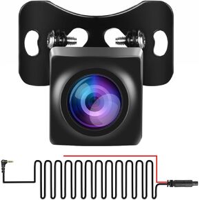 podofo Backup Camera Rear View Camera for 7 in/9in/10.26in Portable Radio Carplay Screen for Car, HD Waterproof Rear Camera for Android Auto Screen Portable Car Stereo with 15m/49ft Extension Cable