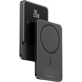 Babji Magnetic Portable Charger, 5,000mAh Wireless Portable Charger with USB-C Cable, Battery Pack, Compatible with iPhone 15/15 Plus/15 Pro/15 Pro Max, iPhone 14/13/12 Series and More