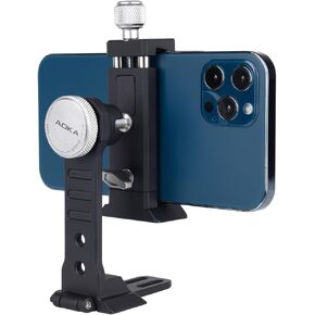 AOKA MPC40 Cell Phone Tripod Mount, Universal Meta Tripod Mount for Smartphone Camera Vlog Video Shooting Compatible with iPhone13/ 12/11 Pro/Pro Max/X/XS/Xs Max