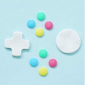 ABXY Button Sticker D-pad Move Direction Key Cross Button Cover Cap Thumb for Nintendo Switch NS Joy-con Controller (Color 1)