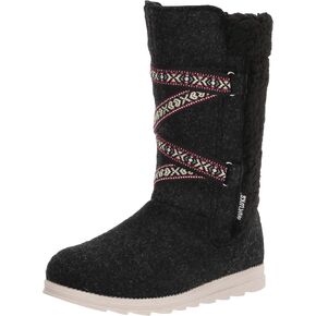 MUK LUKS womens Tally Boot-black Heather