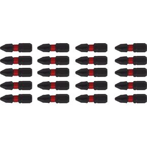 CRAFTSMAN Impact Rated 1 Inch Phillips #2 Screwdriving Bits, 20 Piece (CMAF31PH220)